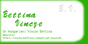 bettina vincze business card